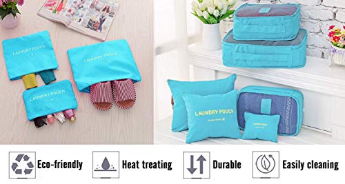 Vicloon Organizador de Maletas, 8 Piezas Bolsas Organizadoras Maleta, Impermeable Organizadores Maleta Viaje Equipaje Incluir 3 Cubos de Embalaje, 3 Bolsos de la Compresión y 2 Bolsas de Zapatos Vicloon Organizador de Maletas, 8 Piezas Bolsas Organizadoras Maleta, Impermeable Organizadores Maleta Viaje Equipaje Incluir 3 Cubos de Embalaje, 3 Bolsos de la Compresión y 2 Bolsas de Zapatos