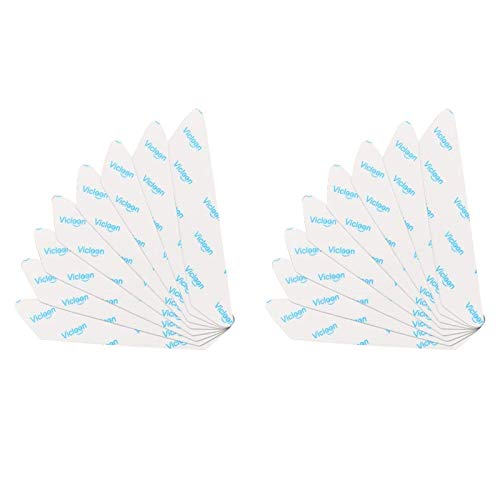 Vicloon Pinzas para Alfombras, 16 PCS Antideslizante Alfombra Pinzas, Reutilizable und Lavable Bases Antideslizantes para Alfombras, para Interiores y Exteriores- 2 Sizes, Blanco