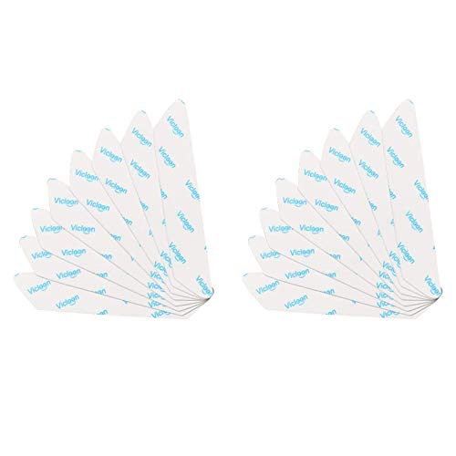 Vicloon Pinzas para Alfombras, 16 PCS Antideslizante Alfombra Pinzas, Reutilizable und Lavable Bases Antideslizantes para Alfombras, para Interiores y Exteriores- 2 Sizes, Blanco