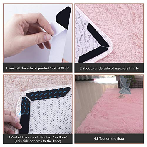 Vicloon Pinzas para Alfombras, 16 PCS Antideslizante Alfombra Pinzas, Reutilizable und Lavable Bases Antideslizantes para Alfombras, para Interiores y Exteriores- 2 Sizes, Negro Vicloon Pinzas para Alfombras, 16 PCS Antideslizante Alfombra Pinzas, Reutilizable und Lavable Bases Antideslizantes para Alfombras, para Interiores y Exteriores- 2 Sizes, Negro