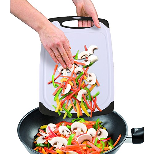 Vicloon Tablas de Cortar de Plástico, Juego de Tabla de Cortar de Seguro Reversible Establecen con Profundo Goteo Jugo de Ranura, Apta para Lavavajillas,Libres de BPA (Blanco, Juego de 3 Unidades) Vicloon Tablas de Cortar de Plástico, Juego de Tabla de Cortar de Seguro Reversible Establecen con Profundo Goteo Jugo de Ranura, Apta para Lavavajillas,Libres de BPA (Blanco, Juego de 3 Unidades)
