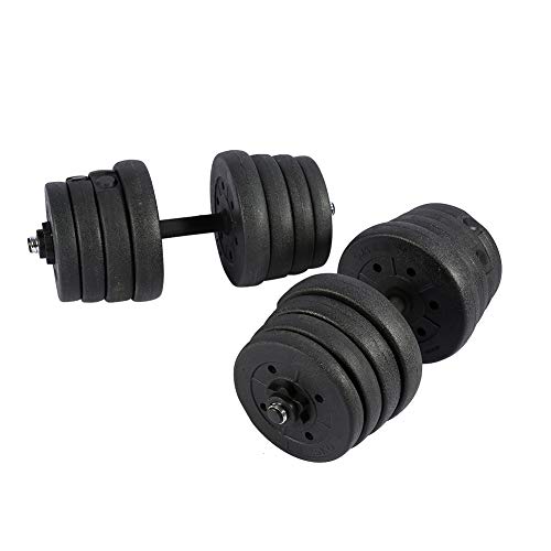 Victool Mancuerna, 2X Juego de Mancuernas Peso Gimnasio Entrenamiento Bíceps Tríceps Pesas Libres Entrenamiento 30KG