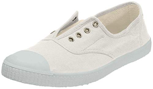 Victoria Inglesa Elastico Tenido Punt - Zapatillas de deporte de tela para mujer, Blanc (20 Blanco), 36