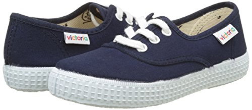 Victoria Inglesa Lona, Zapatillas Unisex Niños, Azul Marino, 26 EU