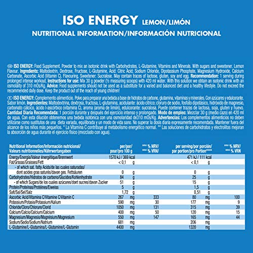 Victory Endurance Iso Energy Limón 900g. Rápida energía e hidratación.Con extra de Sales minerales y enriquecido con Vitamina C Victory Endurance Iso Energy Limón 900g. Rápida energía e hidratación.Con extra de Sales minerales y enriquecido con Vitamina C