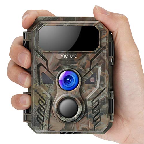 Victure Camara de Caza con Detector de Movimiento Nocturna 16MP Fototrampeo 1080P Full HD Infrared No Glow IP66 Camara Impermeable para Animales Salvajes para Seguridad en el Hogar Monitoreo