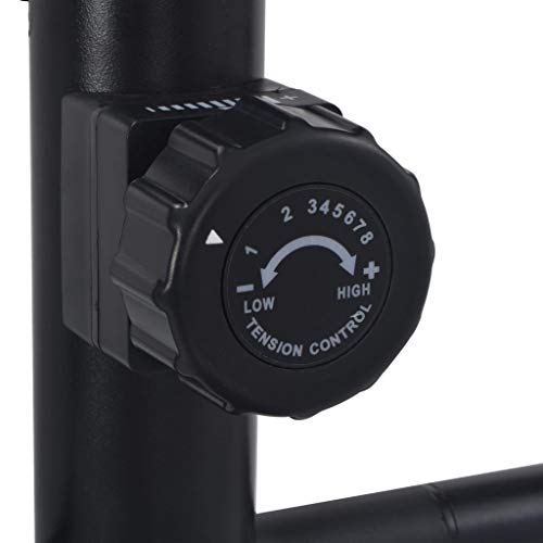 vidaXL Bicicleta Elíptica Casa Magnética Pulsómetro Pantalla LCD 8 Niveles Ajustables Bici Ejercicio Fitness Sensor Pulso Calorías Velocidad Distancia