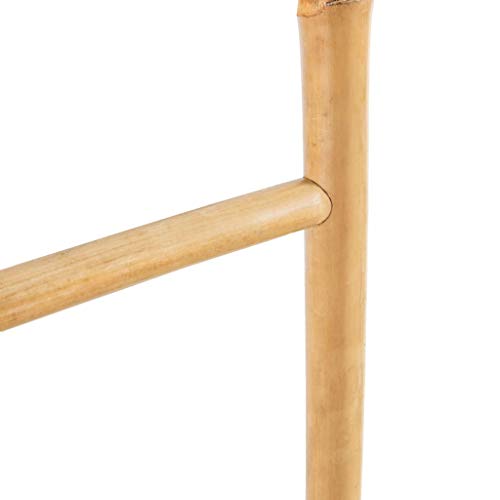 vidaXL Escalera para Toallas 5 Peldaños Bambú 150 cm Estante Soporte Perchero