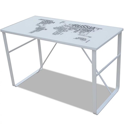 vidaXL Escritorio Rectangular con mapamundi Impreso vidaXL Escritorio Rectangular con mapamundi Impreso