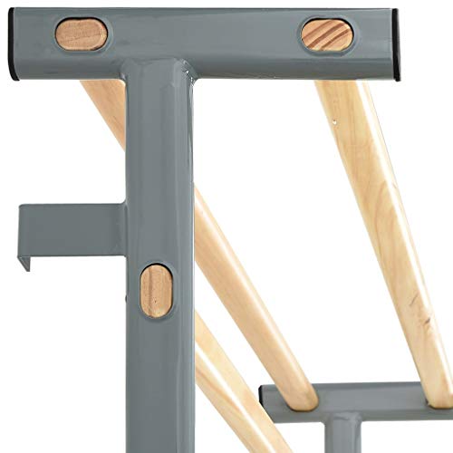 vidaXL Espalderas de Gimnasia Interior Exterior Bastidor Escalada Barra Pared Entrenamiento Ejercicio Fitness Abdominal Dominada Estiramiento Muscular