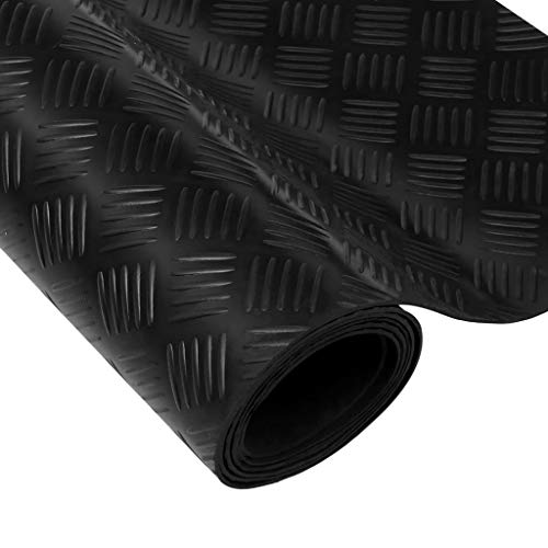 vidaXL Estera Antideslizante de Caucho del Suelo 2 x 1 m Placa de Cuadros vidaXL Estera Antideslizante de Caucho del Suelo 2 x 1 m Placa de Cuadros