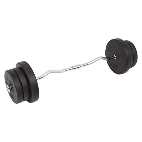 vidaXL Juego de Pesas 60kg Barra y Mancuernas Fitness Musculación Gimnasio Gym