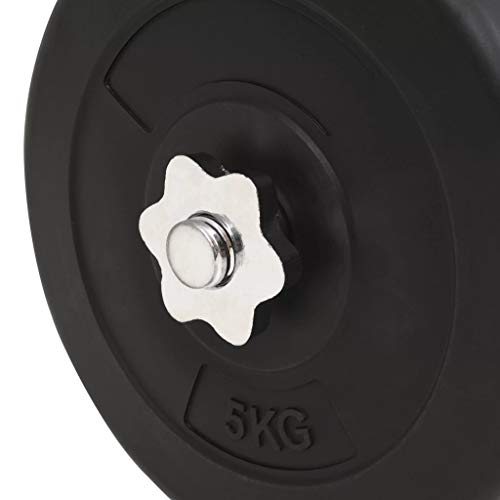 vidaXL Juego de Pesas 60kg Barra y Mancuernas Fitness Musculación Gimnasio Gym vidaXL Juego de Pesas 60kg Barra y Mancuernas Fitness Musculación Gimnasio Gym