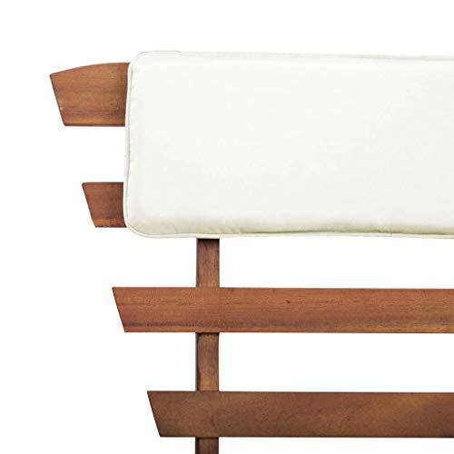 vidaXL Madera de Acacia Maciza Tumbona de Jardín 2 en 1 Banco de Exterior vidaXL Madera de Acacia Maciza Tumbona de Jardín 2 en 1 Banco de Exterior