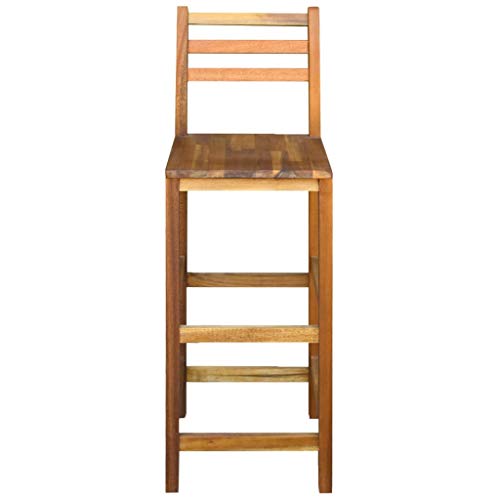 vidaXL Madera Maciza Acacia 2X Taburetes Barra 42x36x110 cm Sillas Altas Bar vidaXL Madera Maciza Acacia 2X Taburetes Barra 42x36x110 cm Sillas Altas Bar