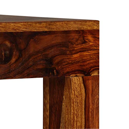 vidaXL Mesa Consola de Madera Maciza de Sheesham Dimension 120x35x75 cm Marrón vidaXL Mesa Consola de Madera Maciza de Sheesham Dimension 120x35x75 cm Marrón