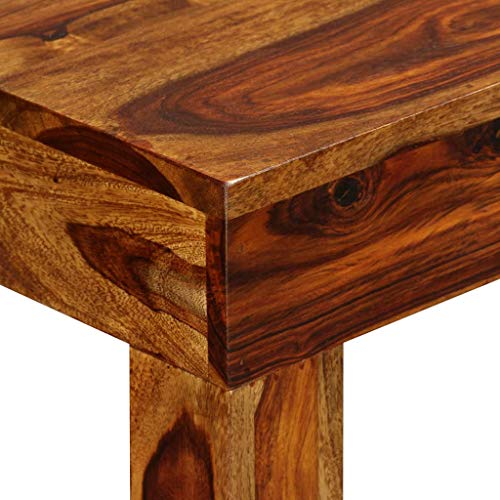 vidaXL Mesa Consola de Madera Maciza de Sheesham Dimension 120x35x75 cm Marrón vidaXL Mesa Consola de Madera Maciza de Sheesham Dimension 120x35x75 cm Marrón