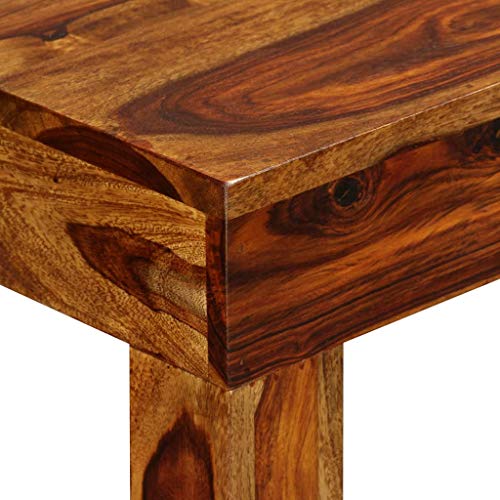 vidaXL Mesa Consola de Madera Maciza de Sheesham Dimension 120x35x75 cm Marrón