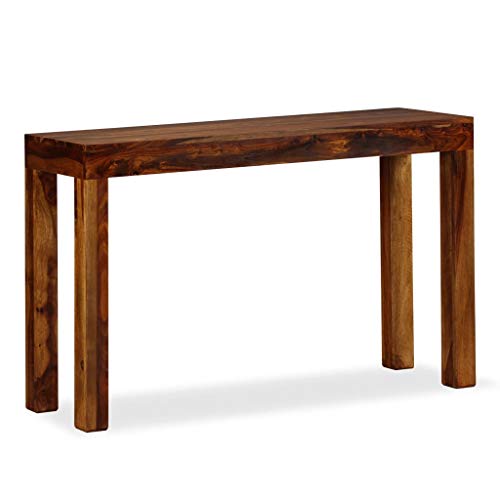 vidaXL Mesa Consola de Madera Maciza de Sheesham Dimension 120x35x75 cm Marrón vidaXL Mesa Consola de Madera Maciza de Sheesham Dimension 120x35x75 cm Marrón