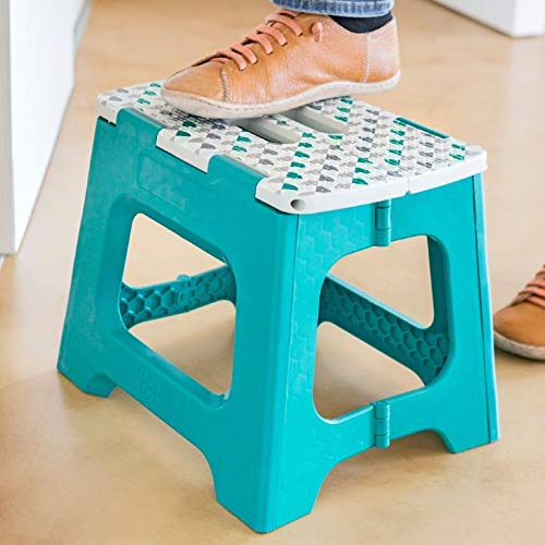 Vigar - Taburete Plegable Compact Geom on Top de 32 cm de Altura de Color Turquesa Vigar - Taburete Plegable Compact Geom on Top de 32 cm de Altura de Color Turquesa