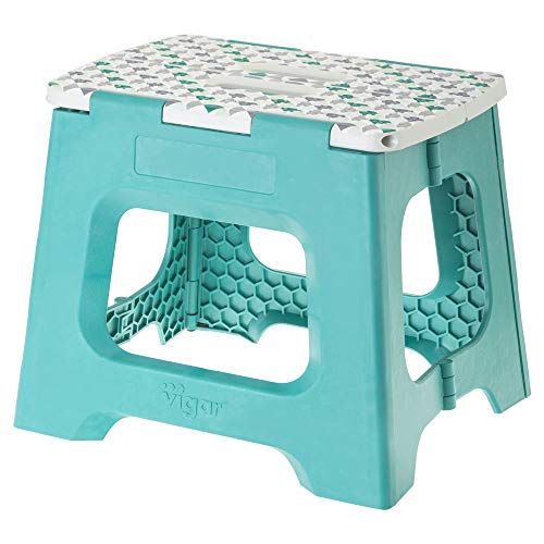 Vigar - Taburete Plegable Compact Geom on Top de 32 cm de Altura de Color Turquesa Vigar - Taburete Plegable Compact Geom on Top de 32 cm de Altura de Color Turquesa