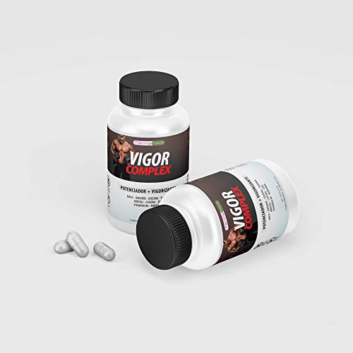 VIGOR COMPLEX | El Más Potente Booster de Testosterona | Potencia, Vigoriza y Aumenta la Resistencia Muscular | Mejora tus Entrenamientos | Acción Afrodisíaca en Hombres y Mujeres | 90 Cápsulas