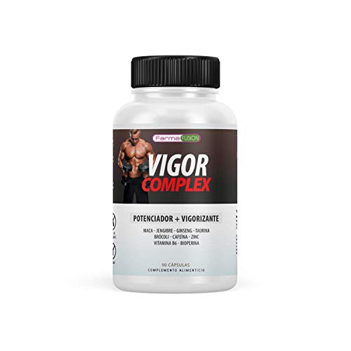 VIGOR COMPLEX | El Más Potente Booster de Testosterona | Potencia, Vigoriza y Aumenta la Resistencia Muscular | Mejora tus Entrenamientos | Acción Afrodisíaca en Hombres y Mujeres | 90 Cápsulas