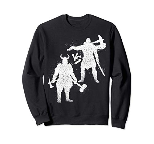Vikingo vs bárbaro, batalla épica Sudadera Vikingo vs bárbaro, batalla épica Sudadera
