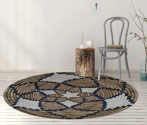 VILBER African Prints Alfombra Vinilo Conrad. Redonda. Diámetro 155 cm VILBER African Prints Alfombra Vinilo Conrad. Redonda. Diámetro 155 cm