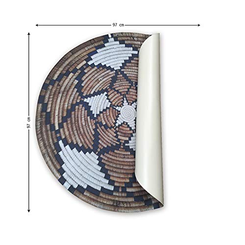 VILBER African Prints Alfombra Vinilo Conrad. Redonda. Diámetro 65 cm VILBER African Prints Alfombra Vinilo Conrad. Redonda. Diámetro 65 cm