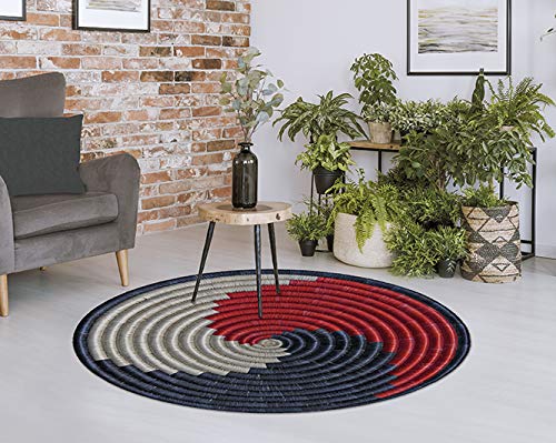 VILBER African Prints Alfombra Vinilo Mali. Redonda. Diámetro 78 cm VILBER African Prints Alfombra Vinilo Mali. Redonda. Diámetro 78 cm