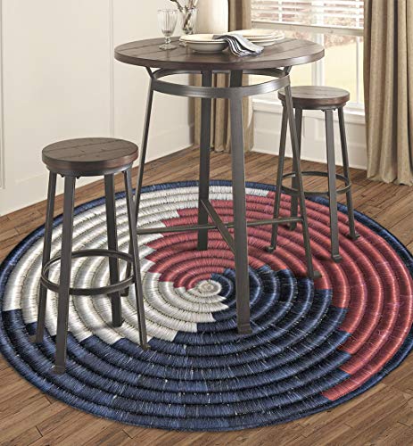 VILBER African Prints Alfombra Vinilo Mali. Redonda. Diámetro 78 cm VILBER African Prints Alfombra Vinilo Mali. Redonda. Diámetro 78 cm