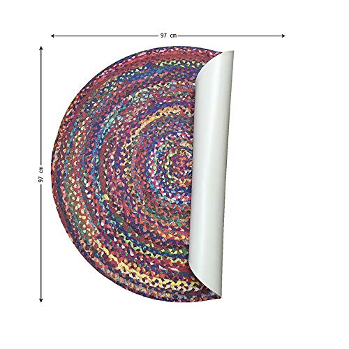 VILBER African Prints Alfombra Vinilo. Redonda Confeti Diámetro 65 cm VILBER African Prints Alfombra Vinilo. Redonda Confeti Diámetro 65 cm