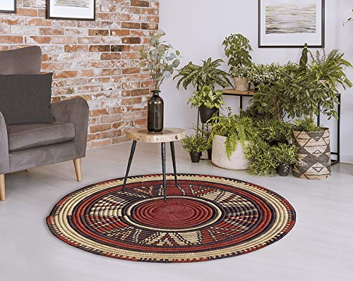 VILBER African Prints Alfombra Vinilo SERENGUETI. Diámetro 78 cm VILBER African Prints Alfombra Vinilo SERENGUETI. Diámetro 78 cm