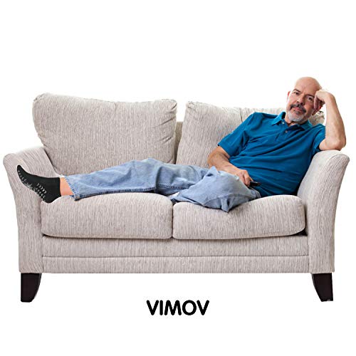 VIMOV Calcetines Antideslizantes para Hombre（2 pares） Calcetines Antideslizantes Deporte para Ejercicios Normales Como Yoga, Baile, Ejercicio Físico, Pilates, Artes Marciales, Gimnasia, Salto de Tramp