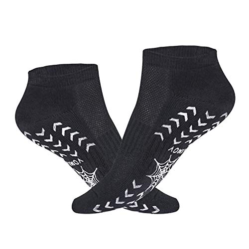 VIMOV Calcetines Antideslizantes para Hombre（2 pares） Calcetines Antideslizantes Deporte para Ejercicios Normales Como Yoga, Baile, Ejercicio Físico, Pilates, Artes Marciales, Gimnasia, Salto de Tramp