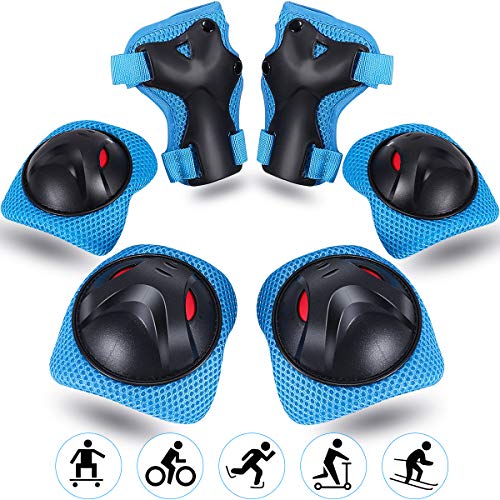 Vimzone Conjuntos de Patinaje Infantil, Juego de Protecciones Patines Rodilleras Coderas Muñequeras para Bicicleta Patinaje Ciclismo Monopatín Scooter BMX y Deportes Extremos (6 Piezas) Vimzone Conjuntos de Patinaje Infantil, Juego de Protecciones Patines Rodilleras Coderas Muñequeras para Bicicleta Patinaje Ciclismo Monopatín Scooter BMX y Deportes Extremos (6 Piezas)