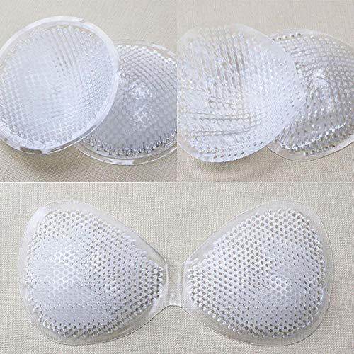 VINER Honeycomb Almohadillas de Silicona en el Pecho Completamente Transparente Transpirable Suave Espesar Ropa Interior Invisible Traje de baño de Mama Push Up Paste, Estilo de Palma