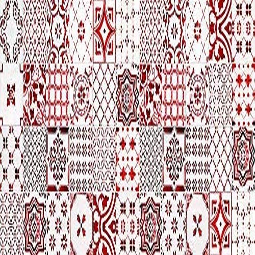 VINILIKO, Alfombra de vinilo, Lisboa, Rojo, 66x180 cm VINILIKO, Alfombra de vinilo, Lisboa, Rojo, 66x180 cm