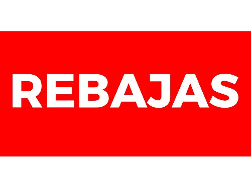 Vinilo de Rebajas | Cartel Rebajas | Rebajas en tu escaparate | Pegatinas Adhesivas Rebajas | Ofertas de su establecimiento | Oportunidades en su Negocio | Descuentos de su establecimiento Rebajas.