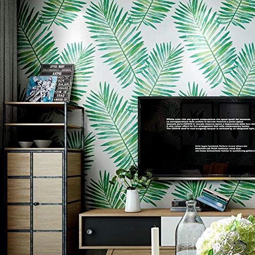 Vinilo decorativo autoadhesivo Tropical Palm Shelf Liner Papel tapiz de papel para paredes Armarios Estantes Cómoda Cajón Mesa Puerta Muebles Etiqueta 45CMx3M