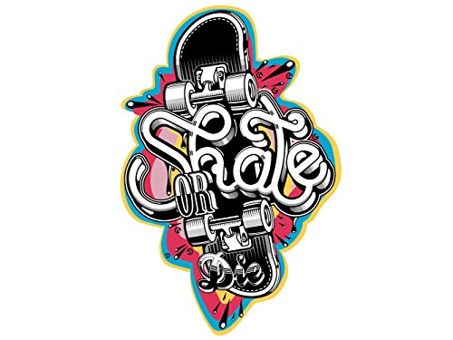 Vinilo Decorativo para Pared Skate | Varias Medidas 67x100cm | Pegatina Adhesiva Decorativa de Diseño Elegante Vinilo Decorativo para Pared Skate | Varias Medidas 67x100cm | Pegatina Adhesiva Decorativa de Diseño Elegante