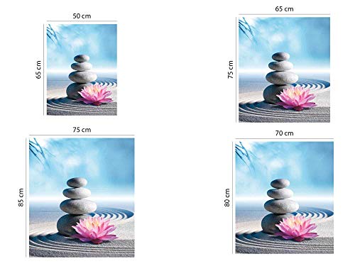Vinilo para Lavavajillas Piedras Blancas, Flor de Loto y Arena Zen | Varias Medidas 65x75cm | Adhesivo Resistente y de Fácil Aplicación | Pegatina Adhesiva Decorativa de Diseño Profesional Vinilo para Lavavajillas Piedras Blancas, Flor de Loto y Arena Zen | Varias Medidas 65x75cm | Adhesivo Resistente y de Fácil Aplicación | Pegatina Adhesiva Decorativa de Diseño Profesional