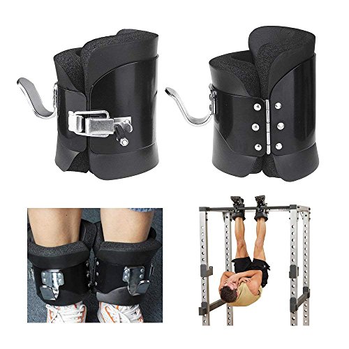 Vinteky Botas de inversión Anti-Gravedad para Ejercicio Steel Gravity Boots Aparato de inversión con Cierre de Seguridad Gravedad Trainer, Color Negro Vinteky Botas de inversión Anti-Gravedad para Ejercicio Steel Gravity Boots Aparato de inversión con Cierre de Seguridad Gravedad Trainer, Color Negro