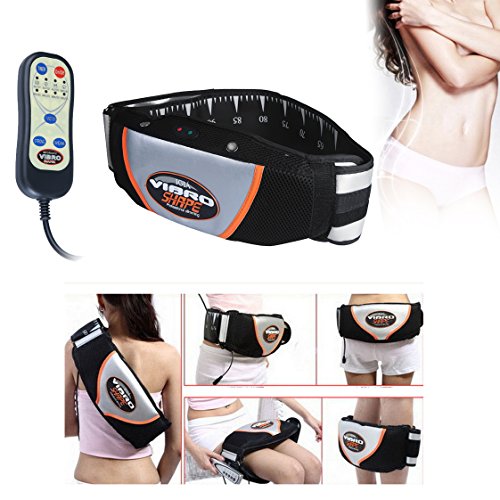 Vinteky® Cinturón Vibratorio para Masaje Auto Modelo 5 Niveles Cinturón para Adelgazar Reductora de Peso y Moldeadora para la Cintura Ajustable para Hombres y Mujeres Recomendado Adelgazante y Masaje