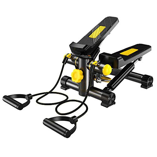 Vinteky Máquina de Step Stepper con Cintas de Entrenamiento para Profundidad Musculatura, Negro