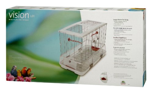 Vision Cage pour Oiseaux Jaula Modelo L01, 75 x 38 x 54,5 cm, (LxBxH): 74,9 x 38,1 x 54,6 cm