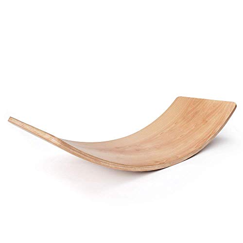 VISTANIA Tabla de Equilibrio de Madera para niños | Tablero De Madera Montessori | Columpio Curvado Curvado | Tablero de bamboleo VISTANIA Tabla de Equilibrio de Madera para niños | Tablero De Madera Montessori | Columpio Curvado Curvado | Tablero de bamboleo