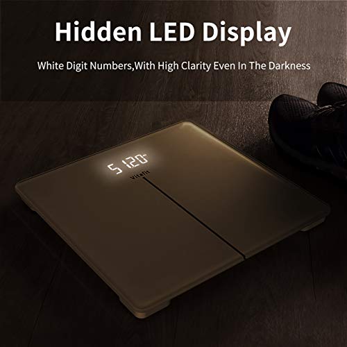 Vitafit Báscula de Baño Digital de Alta Medición Precisa con Tecnología Step-On,Pantalla LED, 5kg-180kg,Elegante Blanco Vitafit Báscula de Baño Digital de Alta Medición Precisa con Tecnología Step-On,Pantalla LED, 5kg-180kg,Elegante Blanco