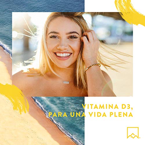 Vitamina D3 [5000 UI] Pura Altamente Concentrada - Vit D3 con Aceite de Oliva Extra Virgen para una Absorción Óptima - Favorece la Función Ósea e Inmunológica - Complemento Alimenticio de 365 Cápsulas